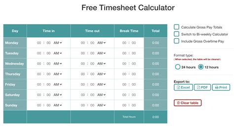 time bie|minute calculator.
